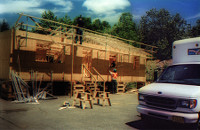 Trainees of the carpenter's union use the genesis safety system during their on-hands training.